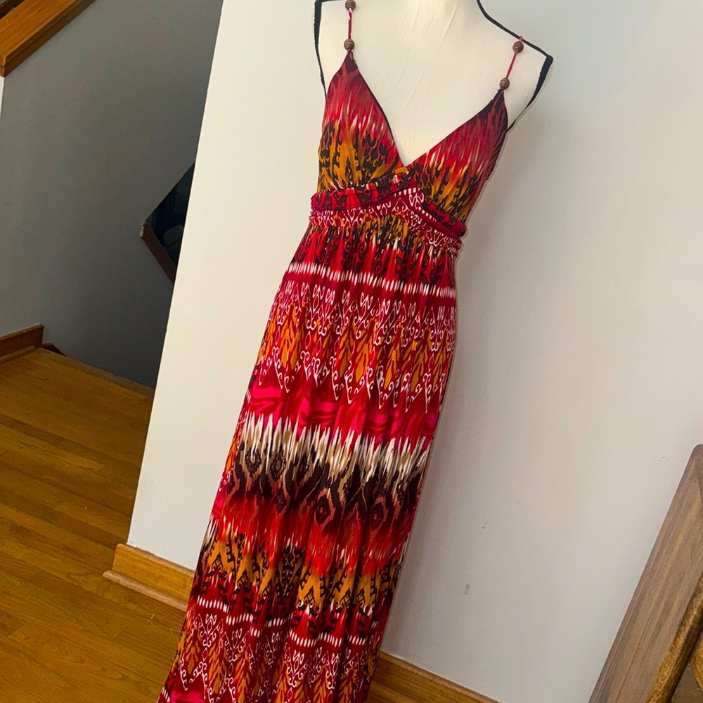 Boho maxi 12  | braless maxi | Carole Little Tribal Maxi 12